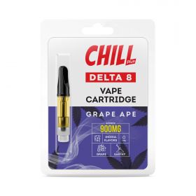 Chill Plus Delta-8 Vape Cartridge - Grape Ape - 900mg (1ml)