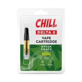 Chill Plus Delta-8 Vape Cartridge - Green Crack - 900mg (1ml)