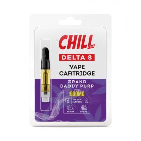 Chill Plus Delta-8 Vape Cartridge - Grand Daddy Purp - 900mg (1ml)