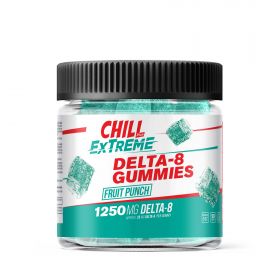 Chill Plus Extreme Delta-8 THC Gummies - Fruit Punch - 1250MG