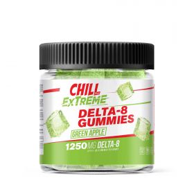 Chill Plus Extreme Delta-8 THC Gummies - Green Apple - 1250MG