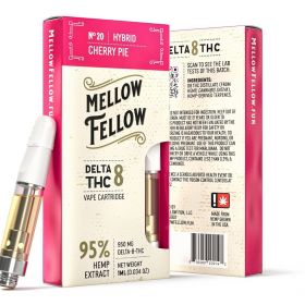 Mellow Fellow Delta-8 THC Vape Cartridge - Cherry Pie (Hybrid) - 950MG