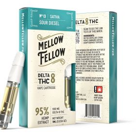 Mellow Fellow Delta-8 THC Vape Cartridge - Sour Diesel (Sativa) - 950MG