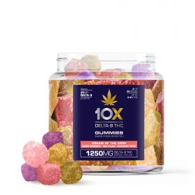 10X Delta-8 THC Gummies - Cream of the Crop - 1250MG