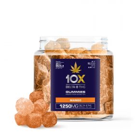 10X Delta-8 THC Gummies - Mango - 1250MG