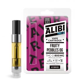 Alibi THC-O Vape Cartridge - Fruity Pebbles OG - 800MG