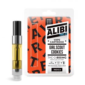 Alibi THC-O Vape Cartridge - Girl Scout Cookies - 800MG