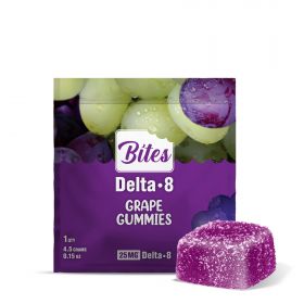 Bites Delta-8 THC Gummy - Grape - 25MG