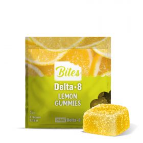 Bites Delta-8 THC Gummy - Lemon - 25MG