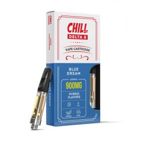 900mg D8 Vape Cart - Blue Dream - Hybrid - 1ml - Chill Plus