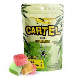 Cartel Sour Gummies - Delta 9, CBD Isolate Blend - Pure Blanco - 600MG