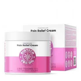 7,500mg CBD Pain Relief Cream - 4oz - Biotech CBD