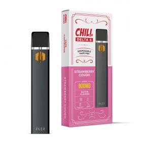 900mg D8 Vape Pen - Strawberry Cough - Sativa - 1ml - Chill Plus