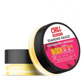 Chill Plus Delta-8 THC Live Resin Diamond Sauce - Strawberry Lemonade - 1800X