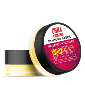Chill Plus Delta-8 THC Live Resin Diamond Sauce - Watermelon Zkittles - 1800X