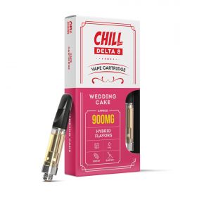 Chill Plus Delta-8 Vape Cartridge - Wedding Cake - 900mg