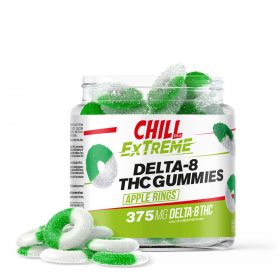 Chill Plus Extreme Delta-8 THC Gummies - Apple Rings - 375MG