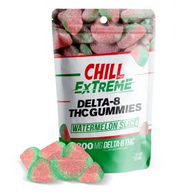 Chill Plus Extreme Delta-8 THC Gummies Pouch - Watermelon Slice - 300MG