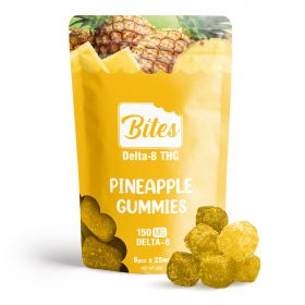 Delta-8 Bites - Pineapple Gummies - 150mg