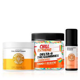 Delta 8 + CBD Pain Relief 3 Pack Bundle