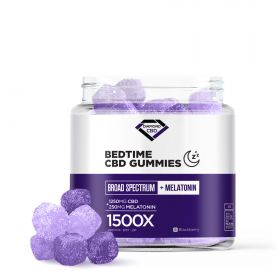 Diamond CBD - Broad Spectrum + Melatonin - Bedtime CBD Gummies - 1500X