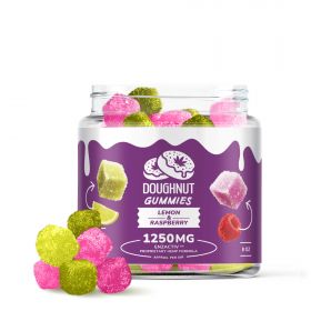 Doughnut CBD Gummies - Made with Enzactiv - Lemon & Raspberry - 1250MG