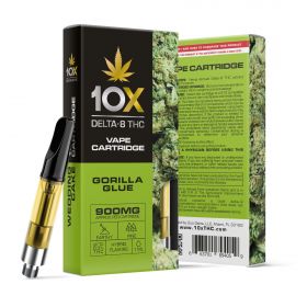 Gorilla Glue Vape Cartridge - Delta 8 THC - 10X - 900mg
