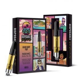 Grand Daddy Purp Cartridge - Delta 8 THC - Miami High - 900MG