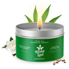 Hemp Spa Hemp Oil Massage Candle - Gardenia