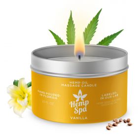 Hemp Spa Hemp Oil Massage Candle - Vanilla