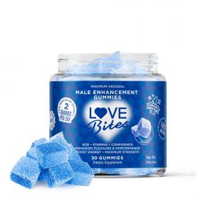 Love Bites Male Enhancement Gummies in Jar