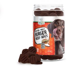 CBD Dog Treats - Burger Beef Minis - 300mg - MediPets