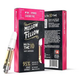 Mellow Fellow Delta-10 THC Vape Cartridge - Cherry Pie (Hybrid) - 950MG