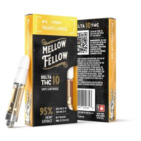 Mellow Fellow Delta-10 THC Vape Cartridge - Pineapple Express (Hybrid) - 950MG