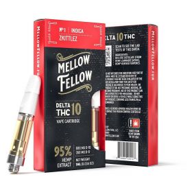 Mellow Fellow Delta-10 THC Vape Cartridge - Zkittlez (Indica) - 950MG