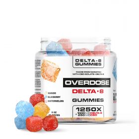 OVERDOSE CBD & Delta-8 THC Gummies - 1250X