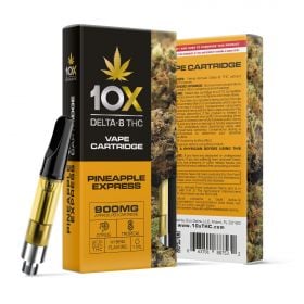 900mg D8 Vape Cart - Pineapple Express - Hybrid - 1ml - 10X