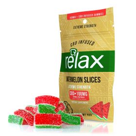 Relax Gummies - CBD Infused Watermelon Slices - 100mg