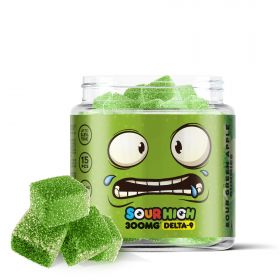 Sour Green Apple Gummies - Delta 9 - Sour High - 300mg