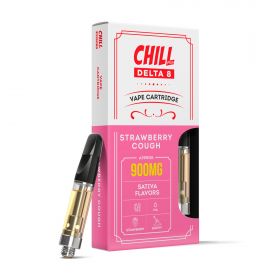Strawberry Cough Cartridge - Delta 8 THC - Chill Plus - 900mg (1ml)
