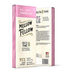 Strawberry Cough Cartridge - Delta 8 THC - Mellow Fellow - Sativa - 950MG