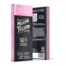 Strawberry Cough Cartridge (Sativa) - Delta-10 THC - Mellow Fellow - 950MG
