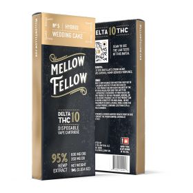 Wedding Cake Cartridge - Delta 10 THC - Mellow Fellow - 950mg