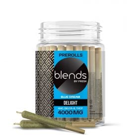 Delight Blend - 1g Blue Dream Pre-Rolls - 100mg HHC, D8, THCP - Blends by Fresh - 40 Joints