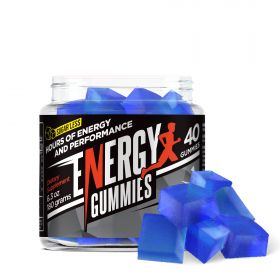 Sugarless Energy Gummies - Energy Boost Supplement - 40 Count