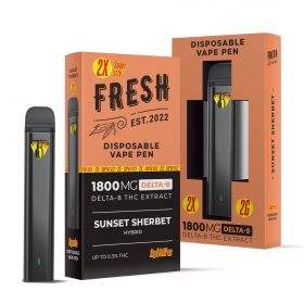 Sunset Sherbet Vape Pen - Delta 8 - Disposable - Fresh - 1800mg