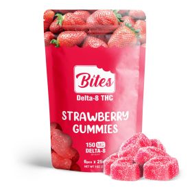 Delta-8 Bites - Strawberry Gummies - 150mg