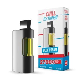 2700mg D8, THCP Vape Pen - Blue Dream - Hybrid - 3ml - Chill Extreme 