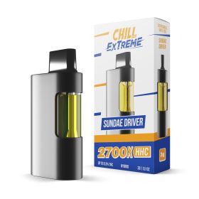 2700mg HHC Vape Pen - Sundae Driver  - Hybrid - 3ml - Chill Extreme