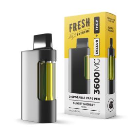 3600mg THCP, D8 Vape Pen - Sunset Sherbet - Indica - 4ml - Fresh